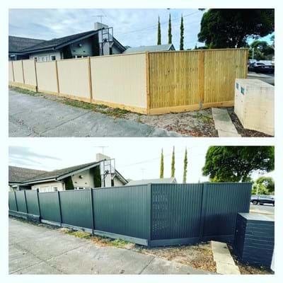 Fence Spray Painting