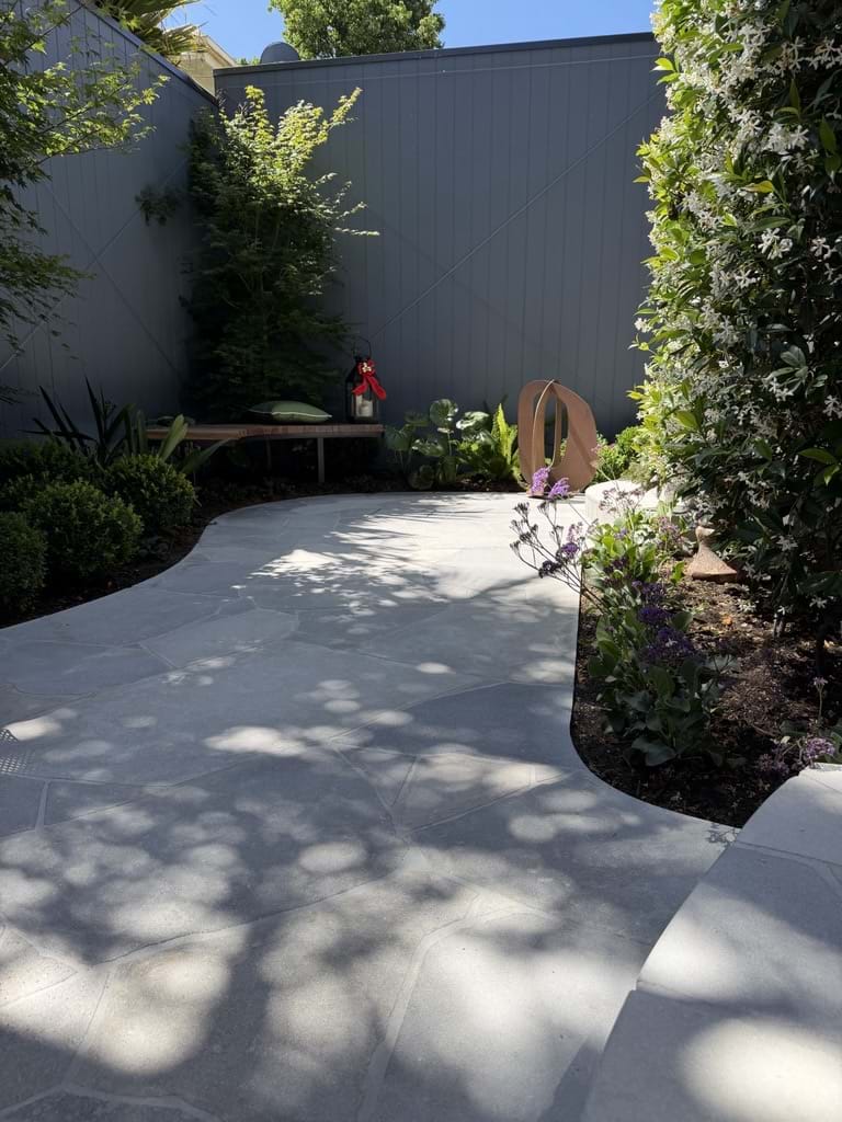 Limestone crazy paving