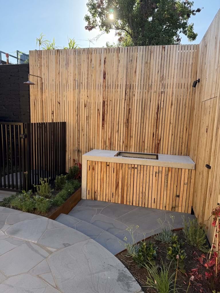 Hardwood Fence & BBQ Storage