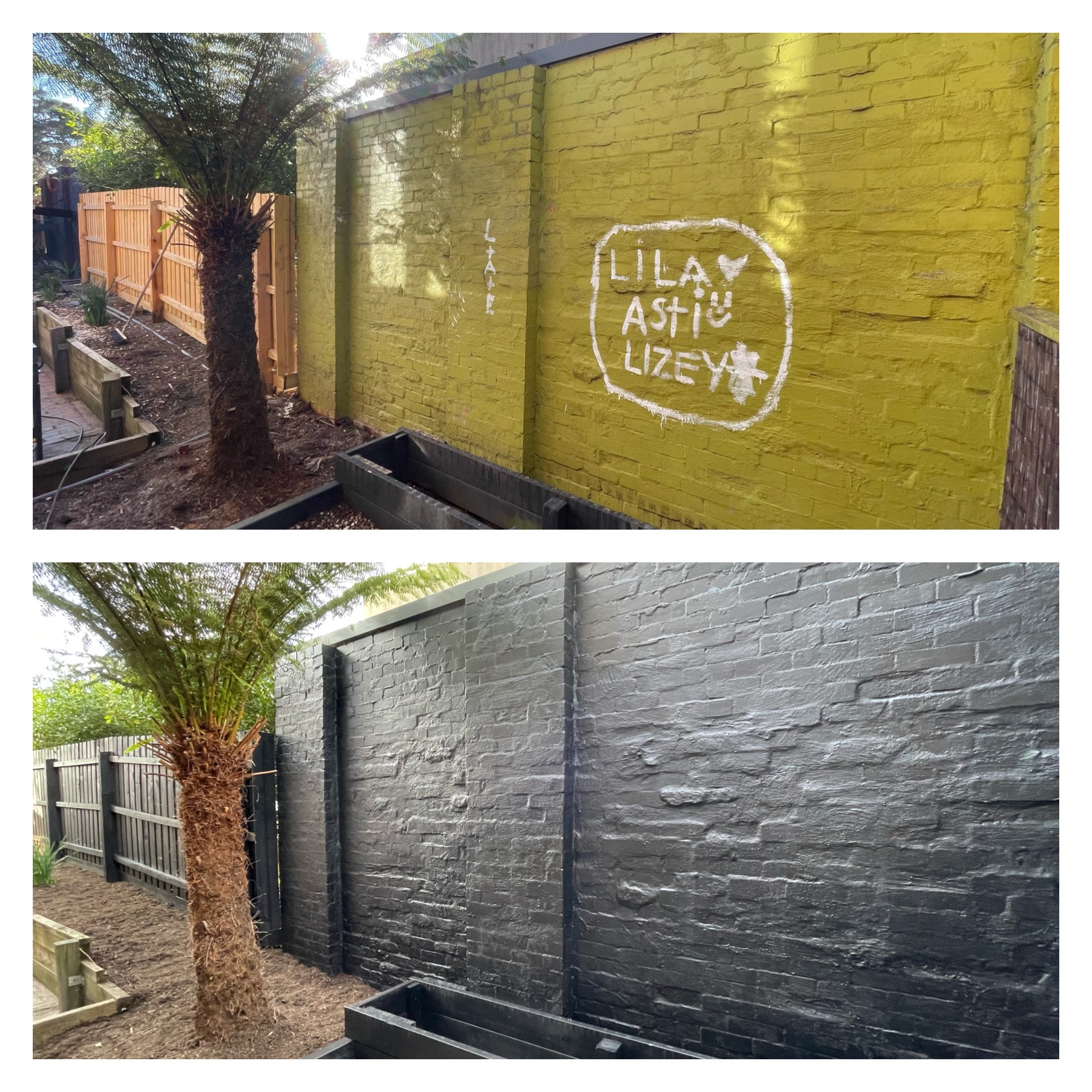 Fence Spray Painting