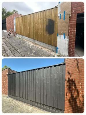 Fence Spray Painting